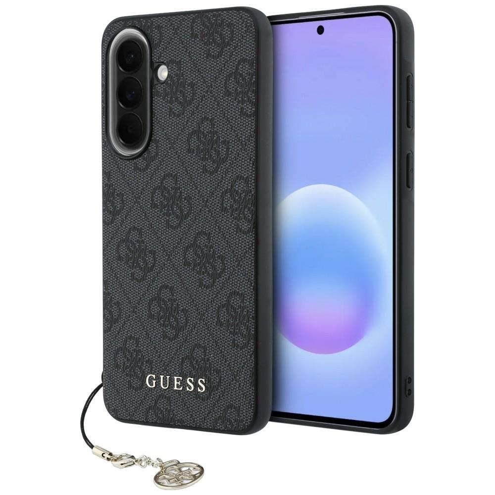 Guess HC PU 4G Classic Logo fodral with charm för Samsung Galaxy A57 svart