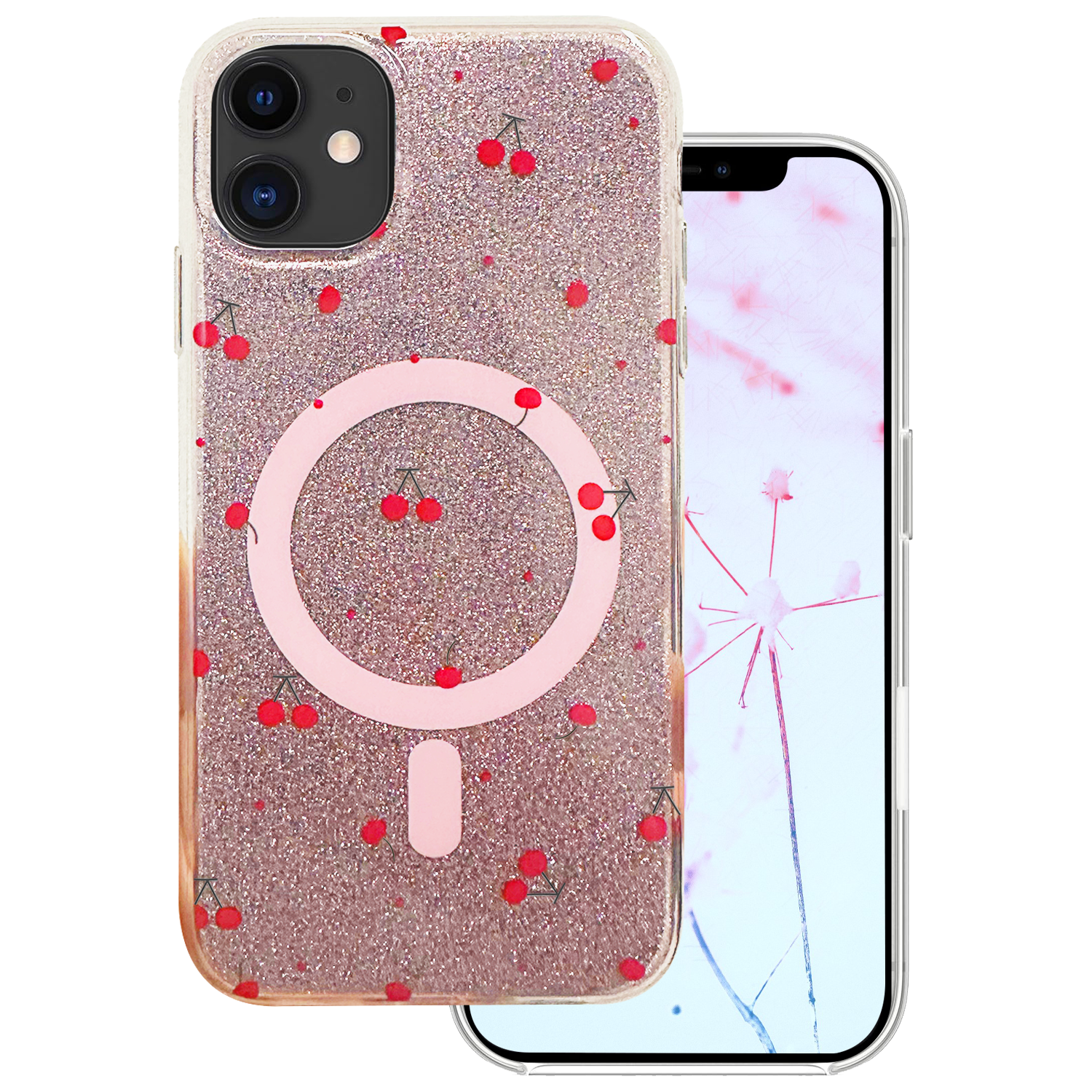 Cherry Mag skal för iPhone 11 glitter