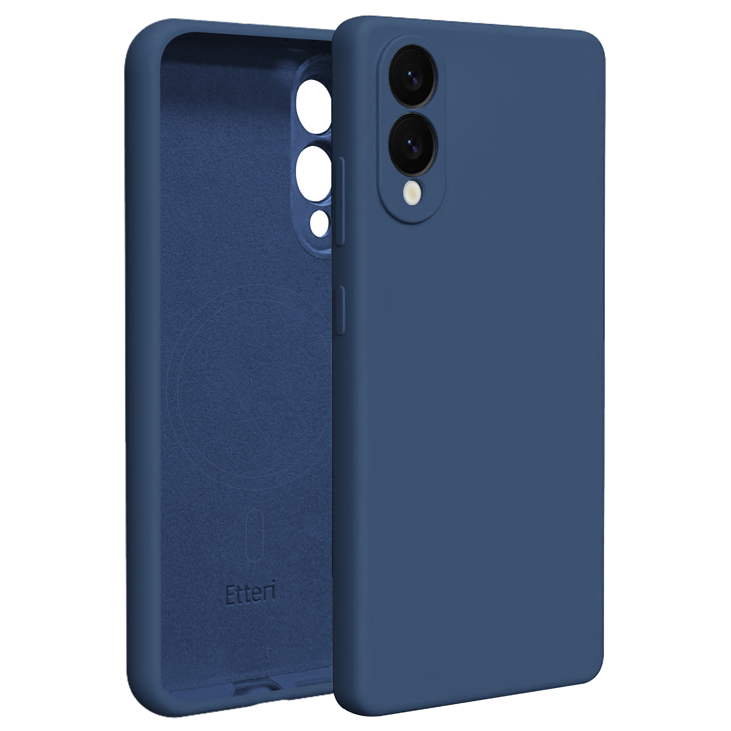 Etteri Silicone Mag skal för Samsung Galaxy S25 Edge mörkblå