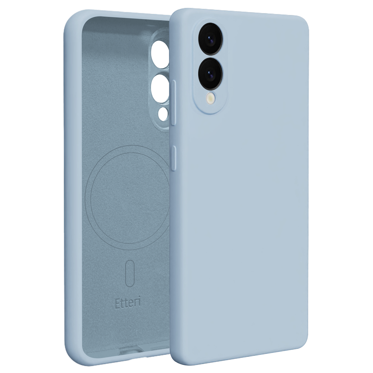 Etteri Silicone Mag skal för Samsung Galaxy S25 Edge ljusblå