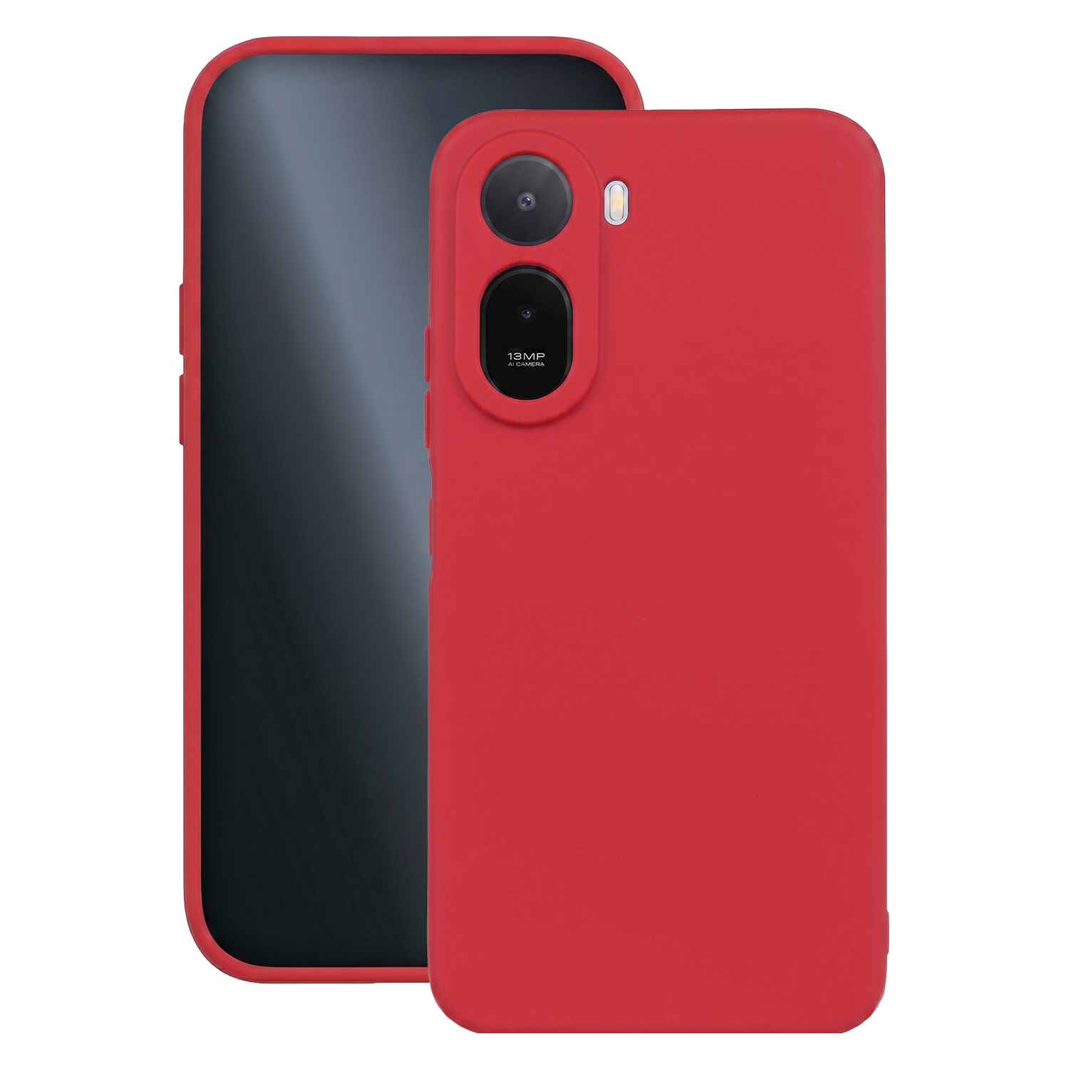 Silicon skal för Xiaomi Redmi A7 Pro 4G / Redmi A7 Pro 5G röd