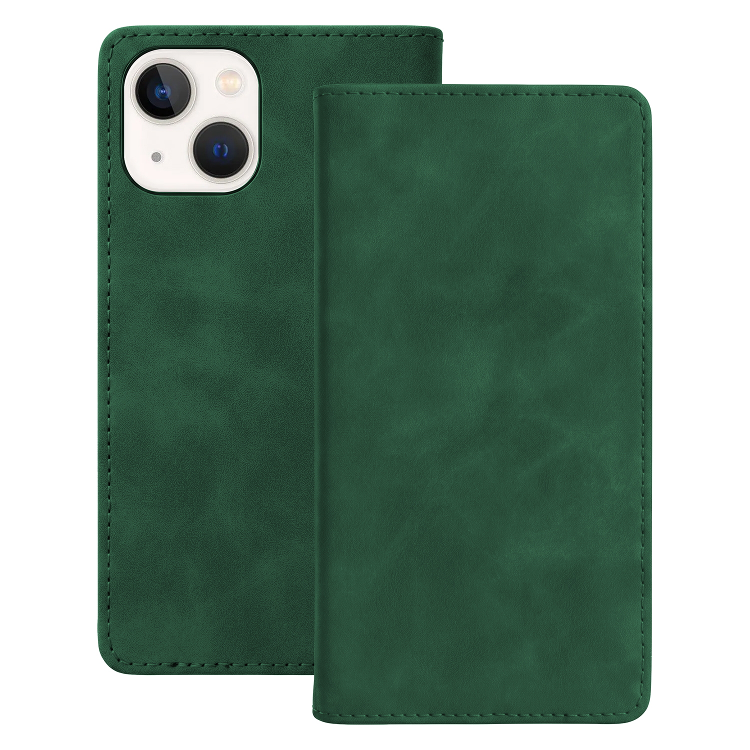 Smart Suede fodral för iPhone 13 grön