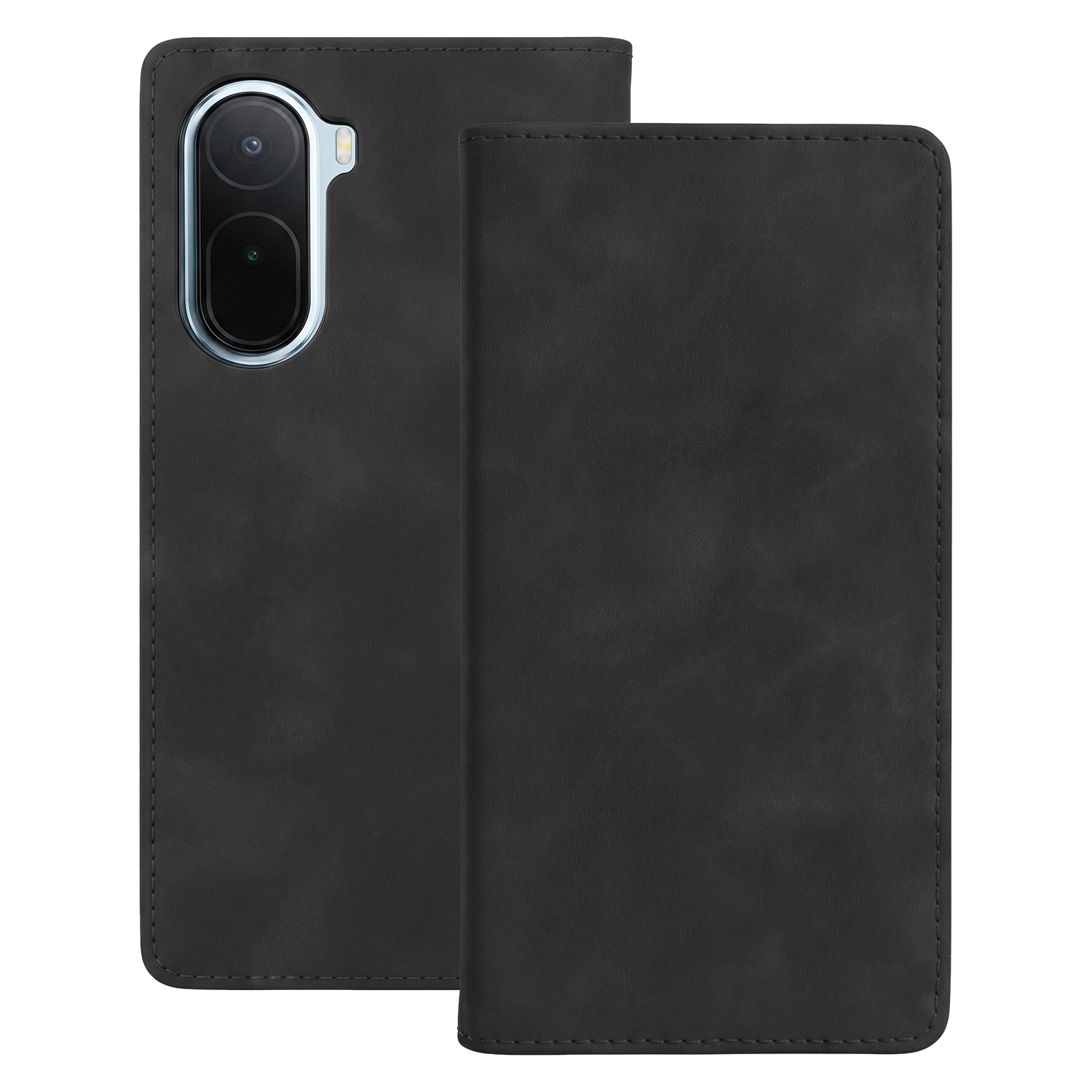 Smart Suede fodral för Xiaomi Redmi A7 Pro 4G / Redmi A7 Pro 5G svart
