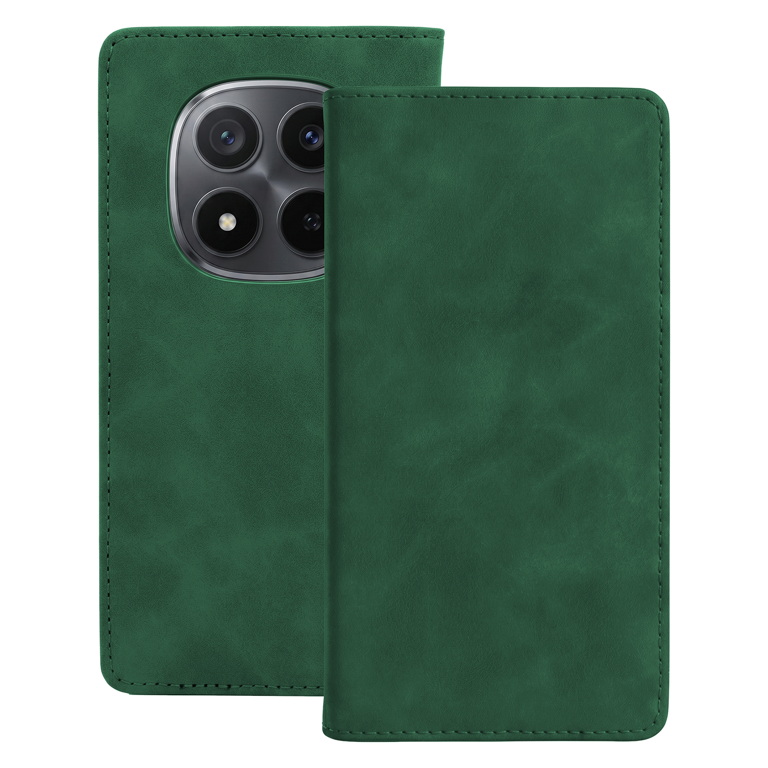 Smart Suede fodral för Xiaomi Redmi Note 15 Pro 5G grön