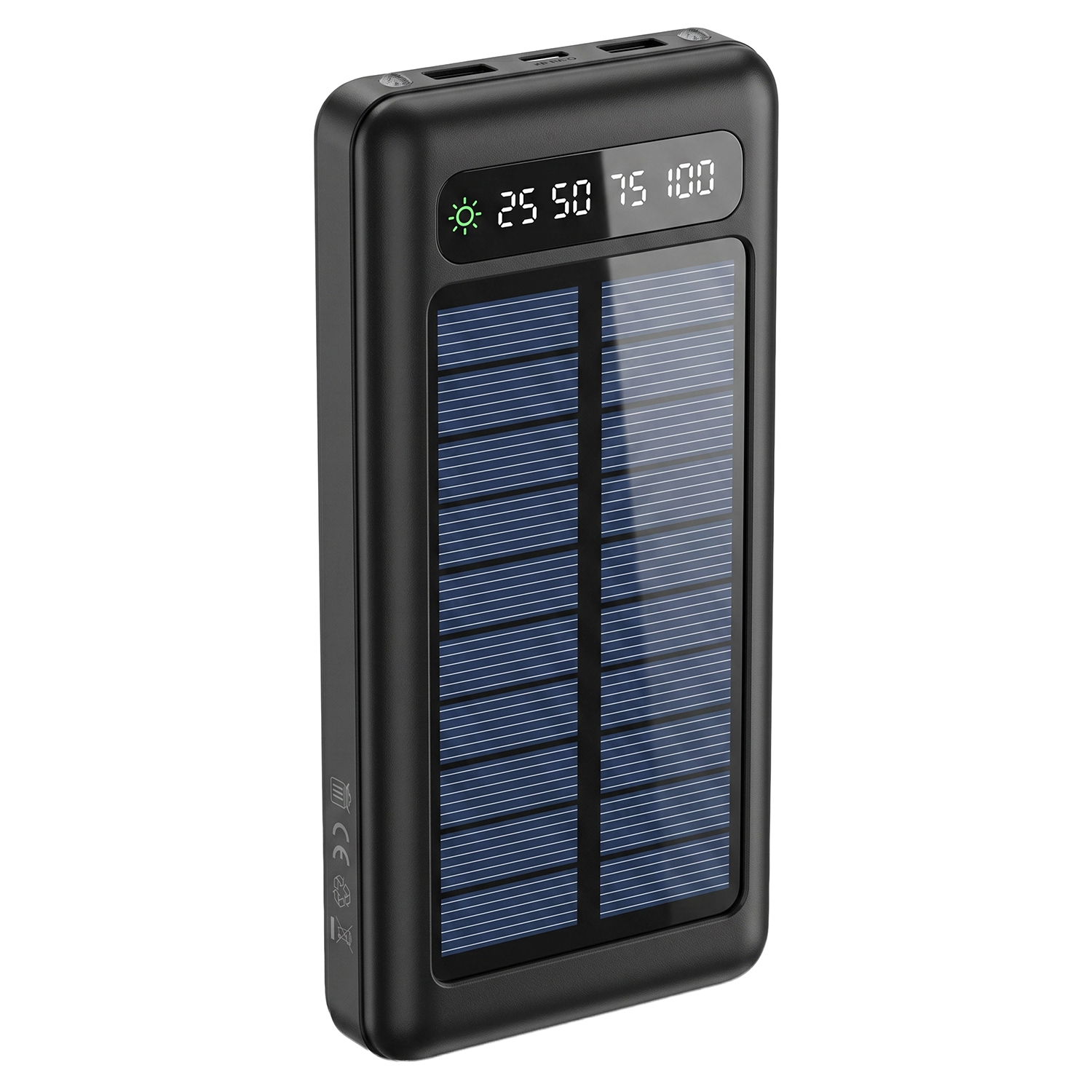 Setty solar power bank SLR-100 10000 mAh svart