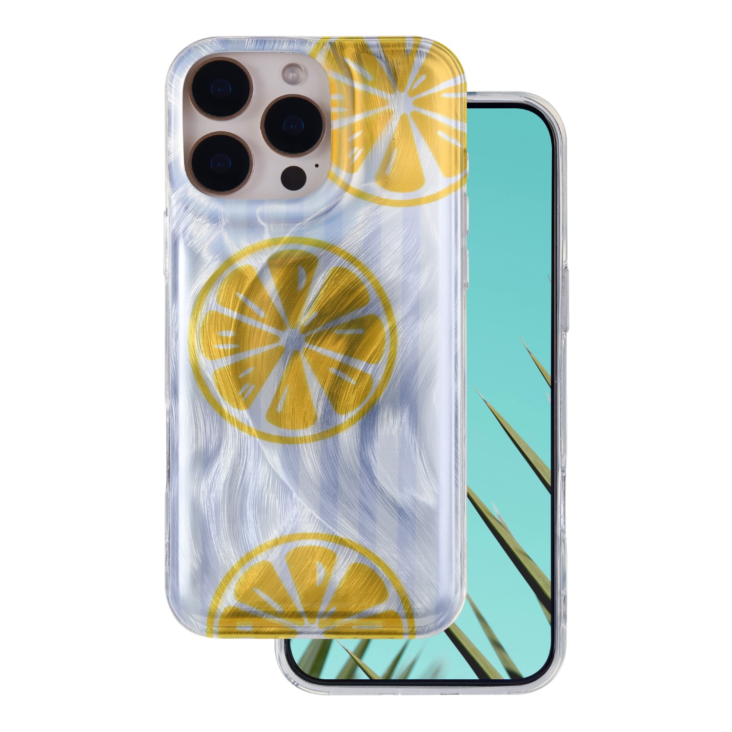 Ultra Trendy Summer skal för iPhone 15 Pro lemon
