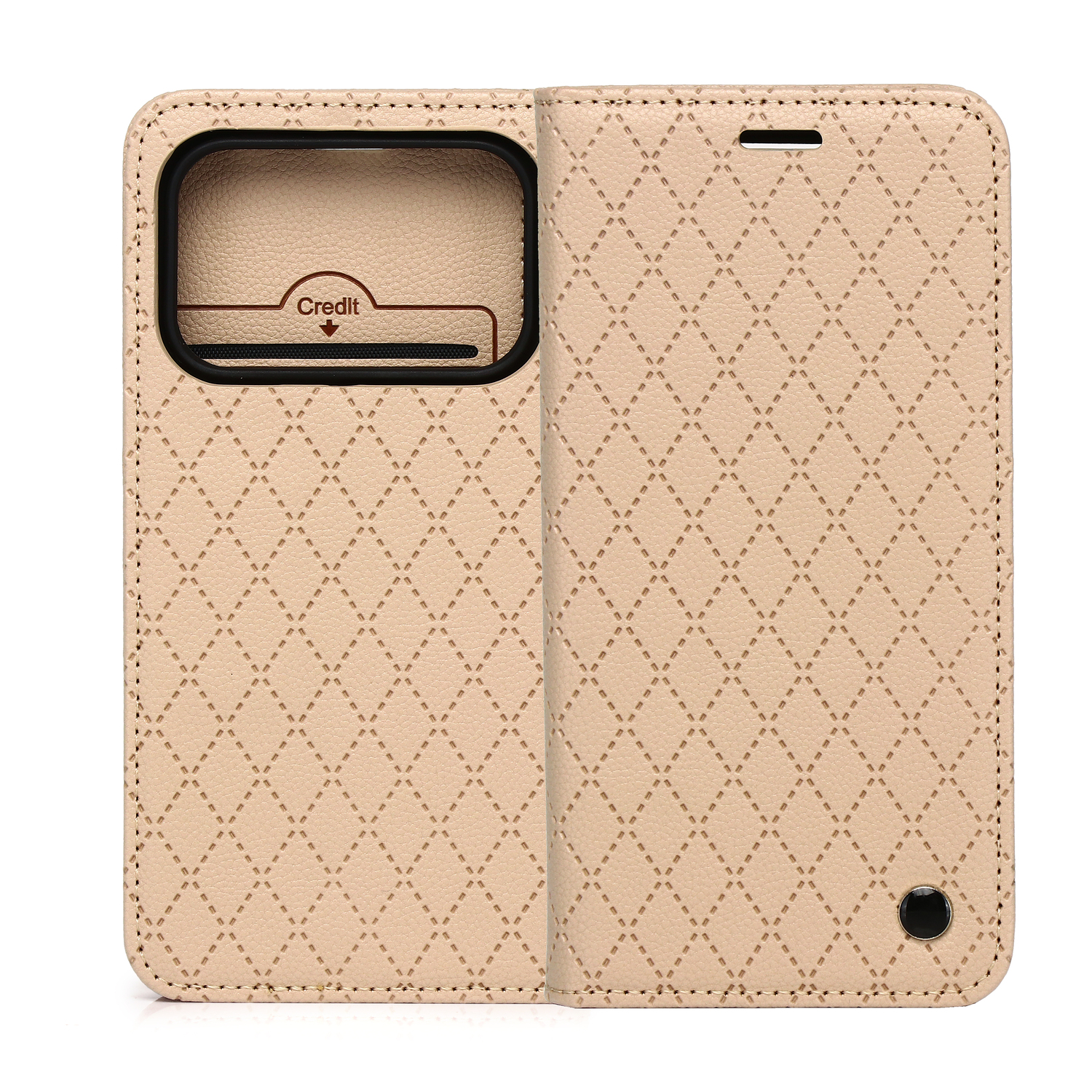 Smart Caro fodral för Honor 600 / Honor 600 Pro beige