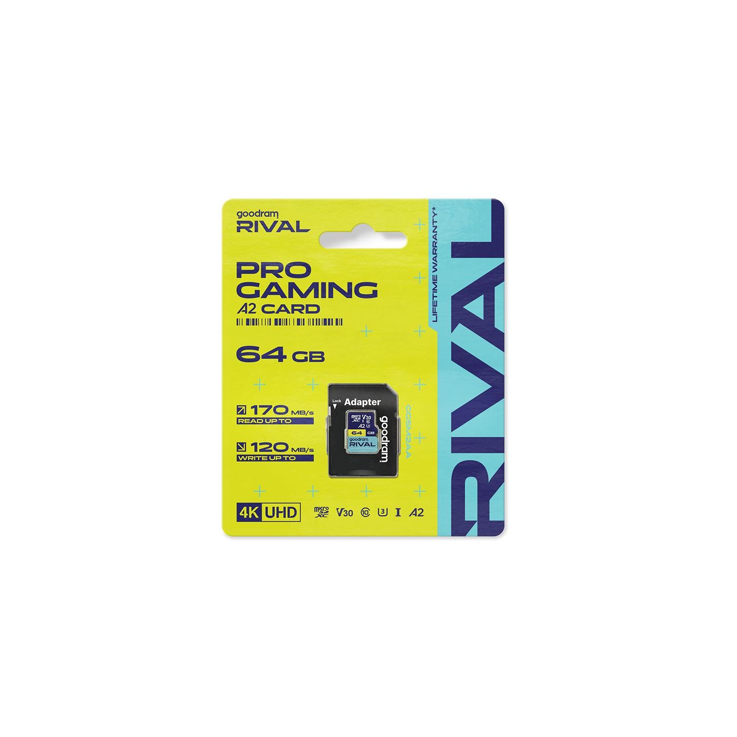 Goodram memory card Rival M2AA Micro SDXC 128GB UHS-I U3 A2 V30 170 / 120 MB / s