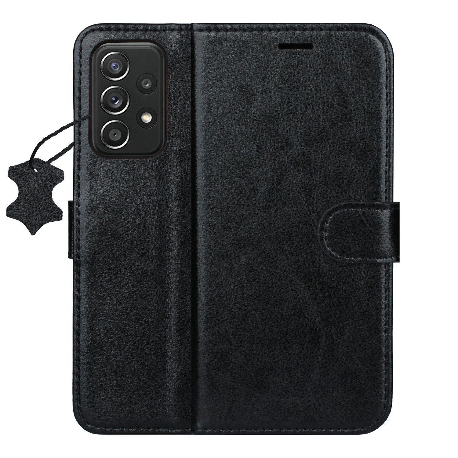 Smart Luxe leather fodral för Samsung Galaxy A52 4G / A52 5G / A52S 5G svart