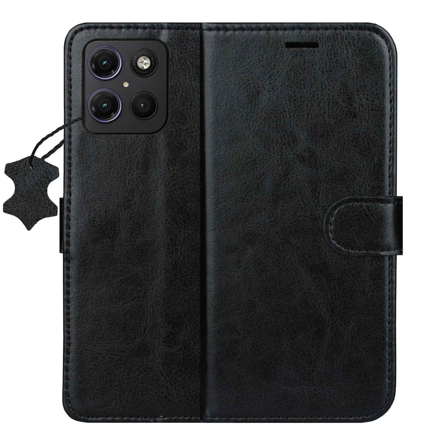 Smart Luxe leather fodral för Motorola Moto G15 / G15 Power / G17 / G17 Power brun