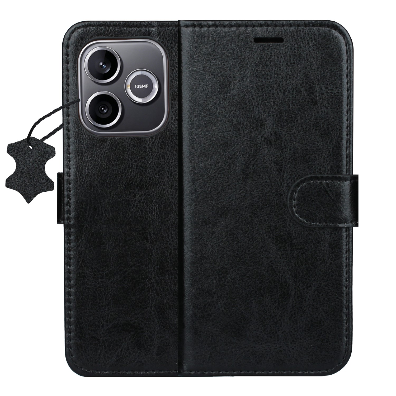 Smart Luxe leather fodral för Honor 600 Lite svart