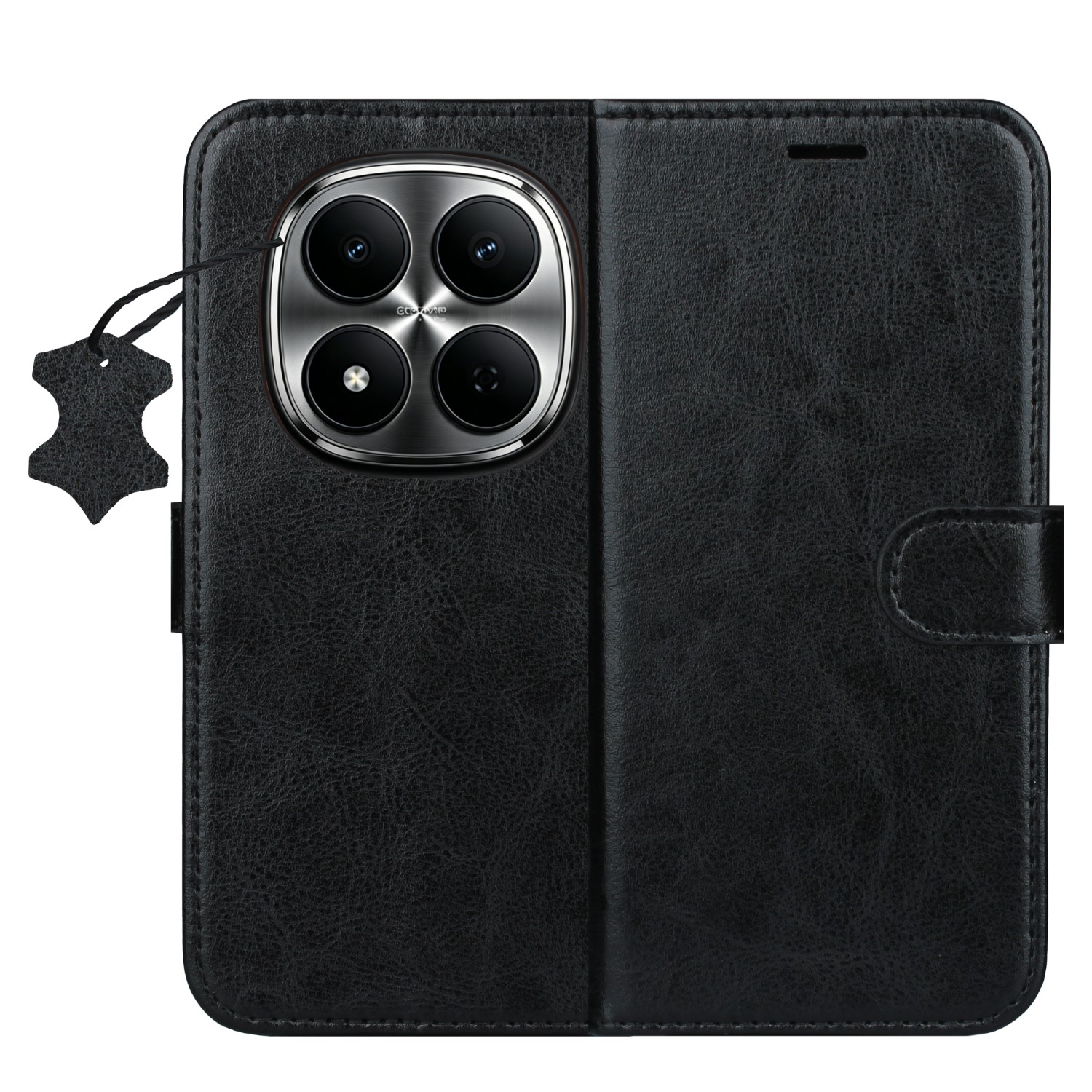 Smart Luxe leather fodral för Xiaomi Redmi Note 15 Pro Plus 5G svart
