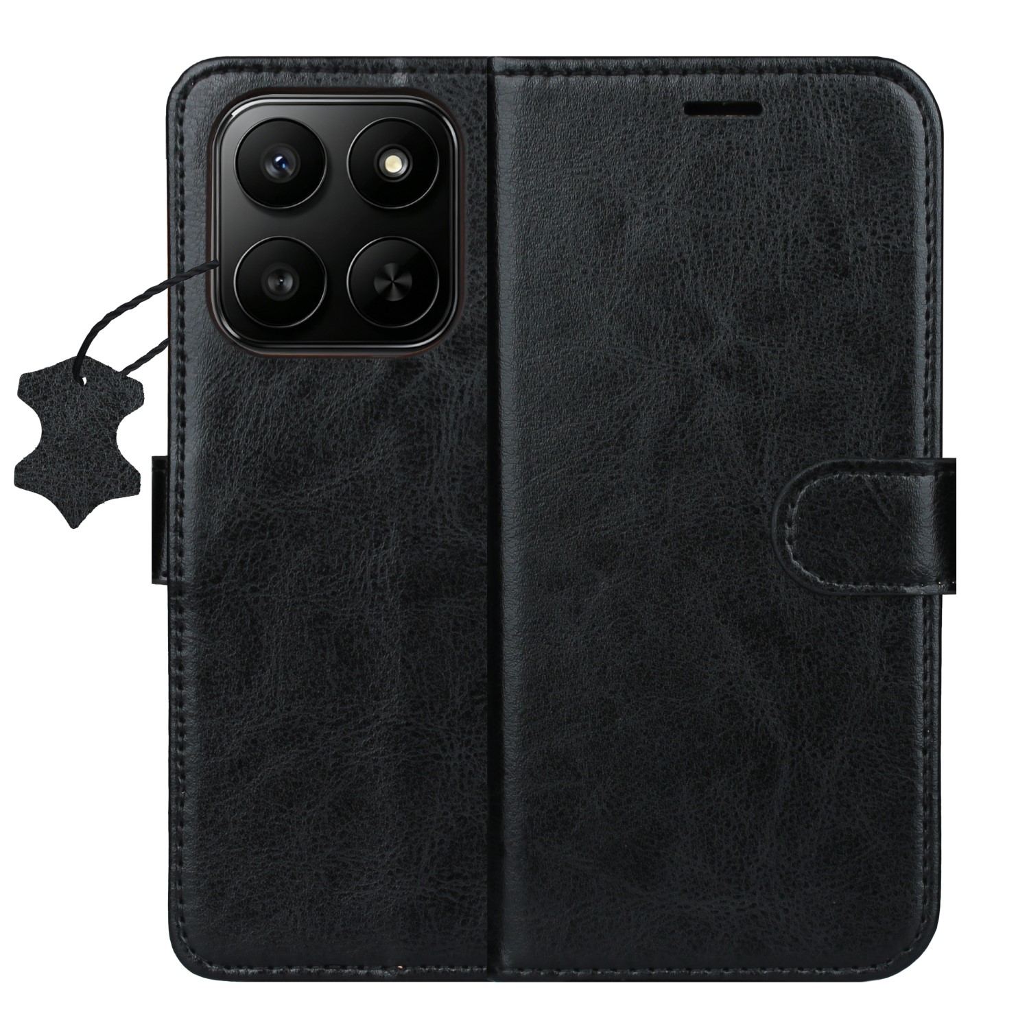 Smart Luxe leather fodral för Motorola Edge 70 Fusion svart
