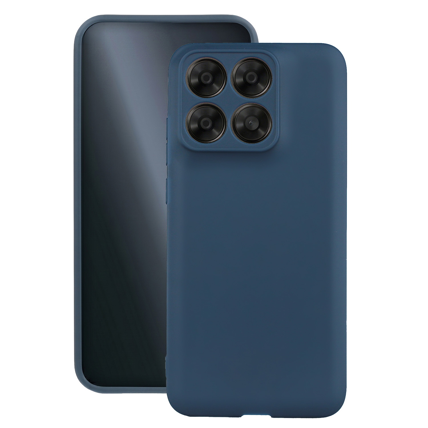 Matt TPU skal för Motorola Edge 70 Fusion mörkblå
