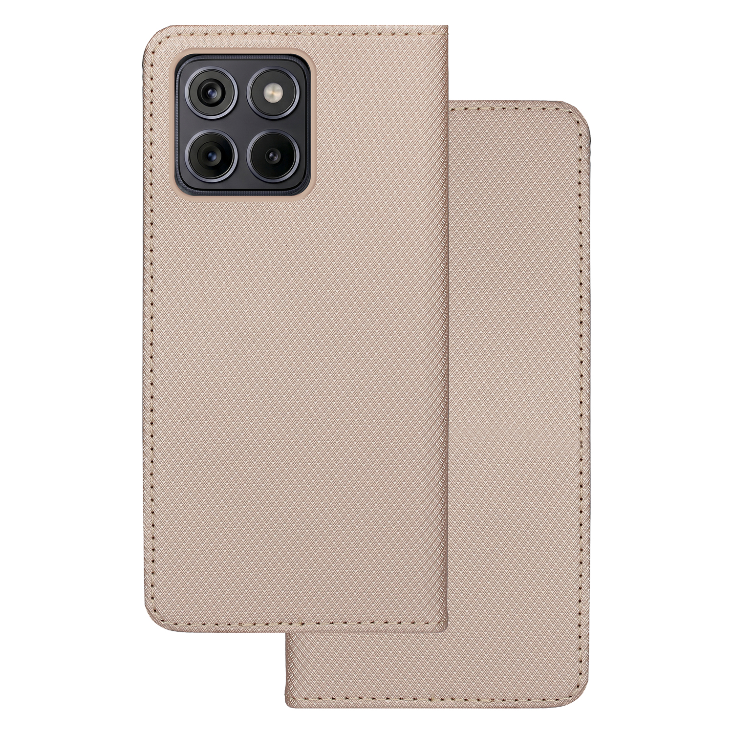Smart Magnet fodral för Motorola Edge 70 Fusion guld