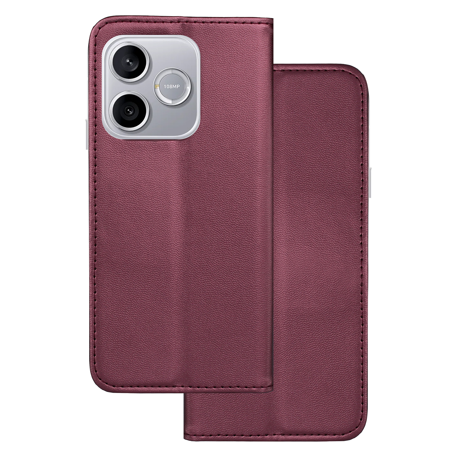 Smart Magnetic fodral för Honor 600 Lite burgundy