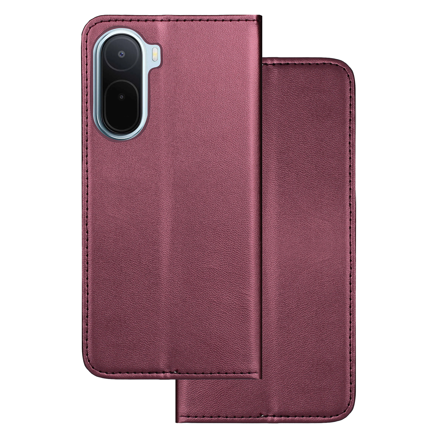 Smart Magnetic fodral för Xiaomi Redmi A7 Pro 4G / Redmi A7 Pro 5G burgundy