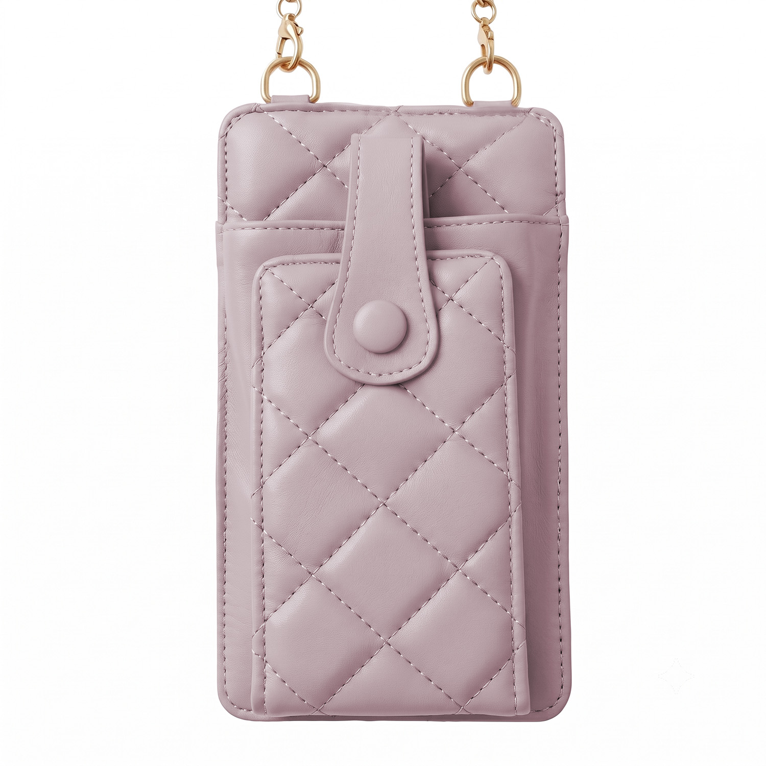 QUILTED PHONE BAG 19*10,5*2CM lila