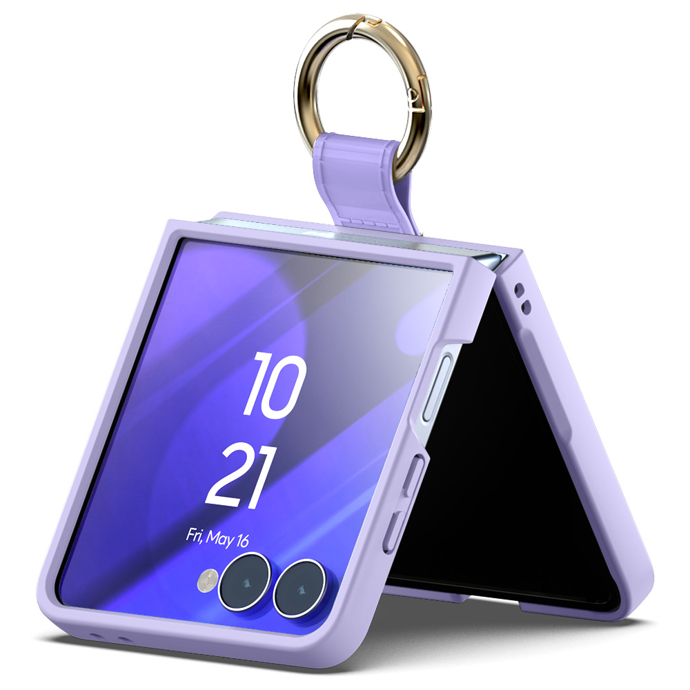 Mercury guld Ring fodral för Samsung Galaxy Z Flip8 lilac lila