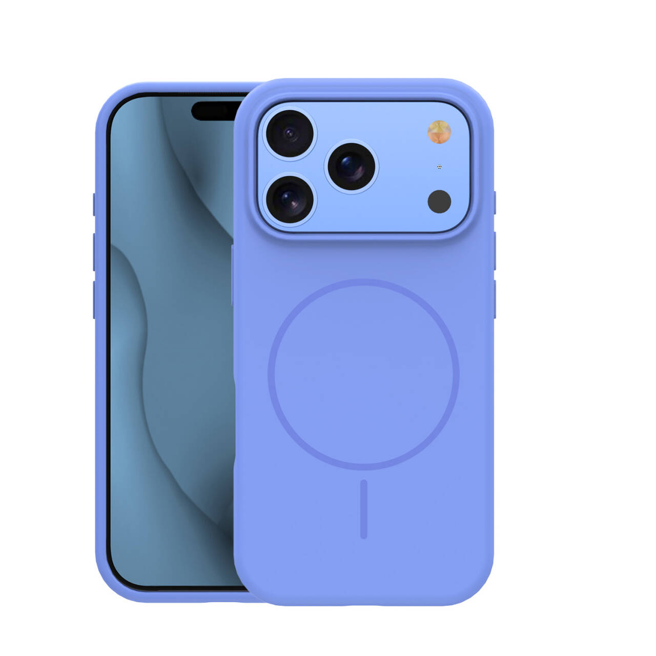 Silicone Thin Mag skal för iPhone 17 Pro / 18 Pro sky blå