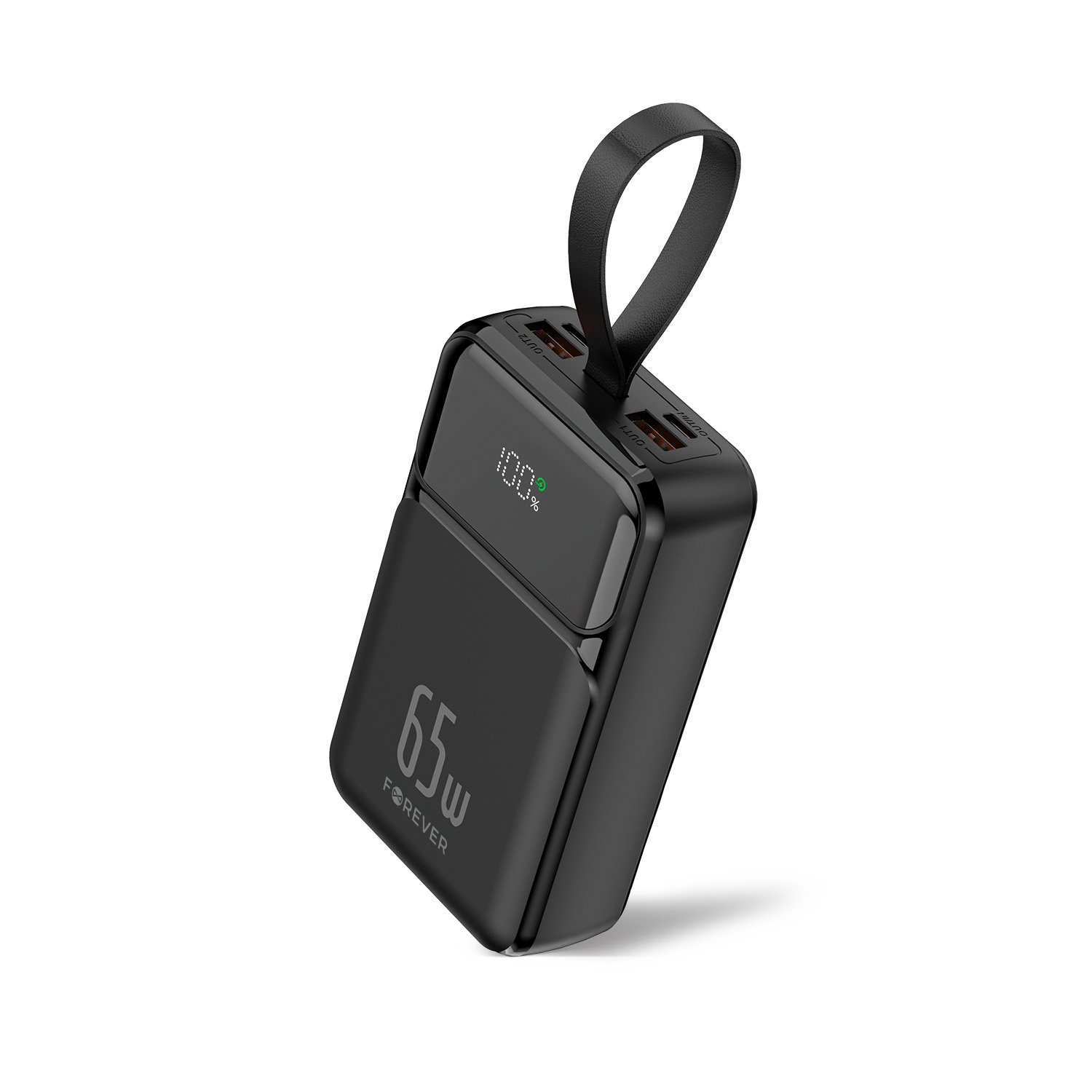 Forever power bank TB-400 PD QC 65W 20000 mAh svart