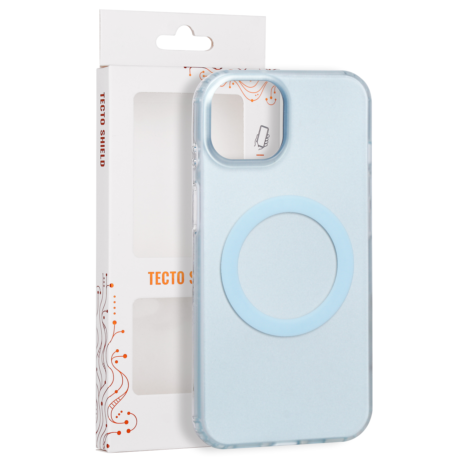 Tecto Shield Mistiq Mag skal för iPhone 15 blå