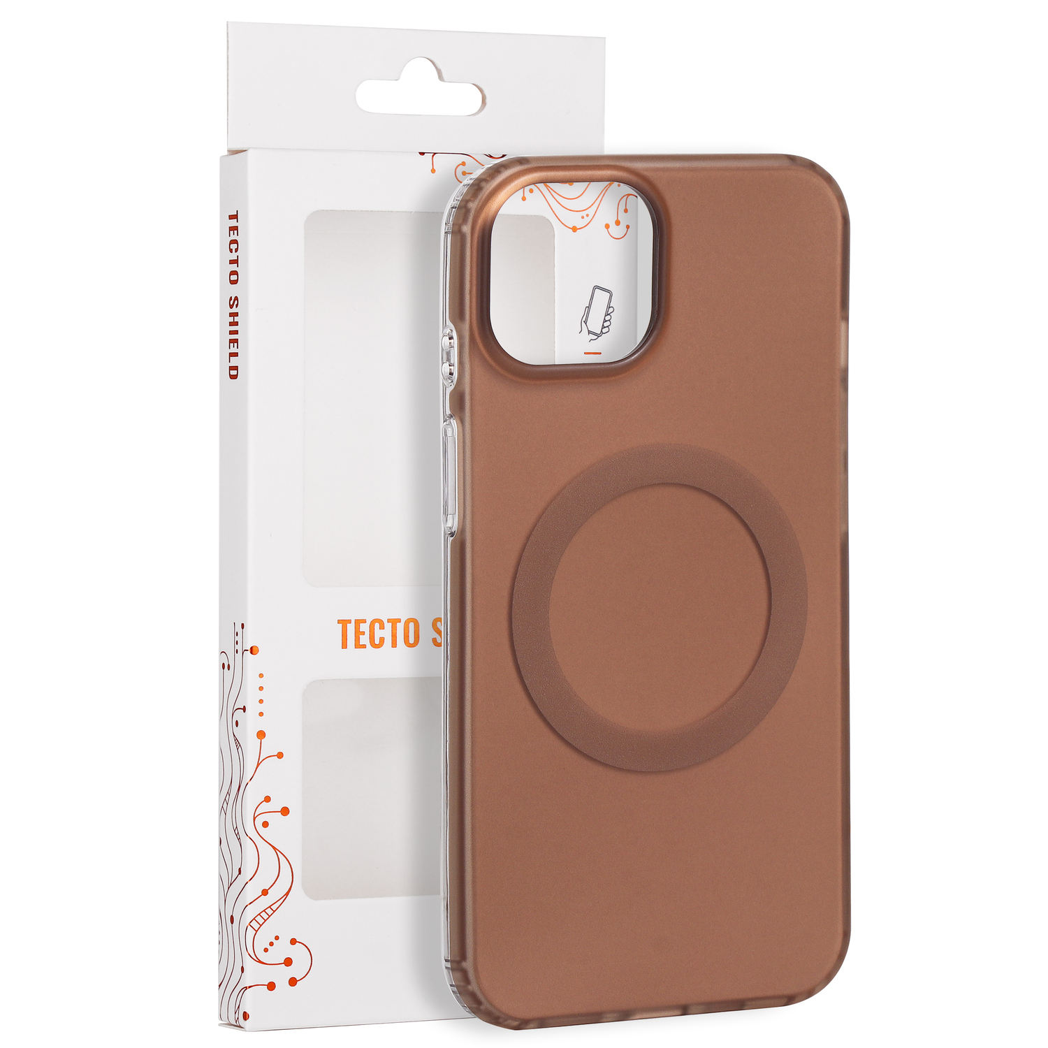 Tecto Shield Mistiq Mag skal för iPhone 13 / 14 brun