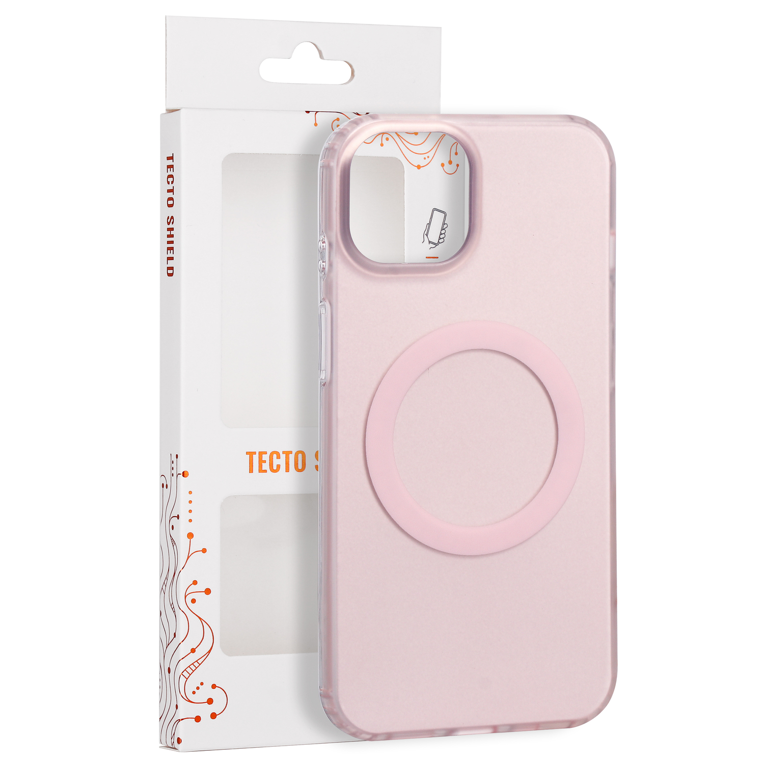 Tecto Shield Mistiq Mag skal för iPhone 13 / 14 rosa
