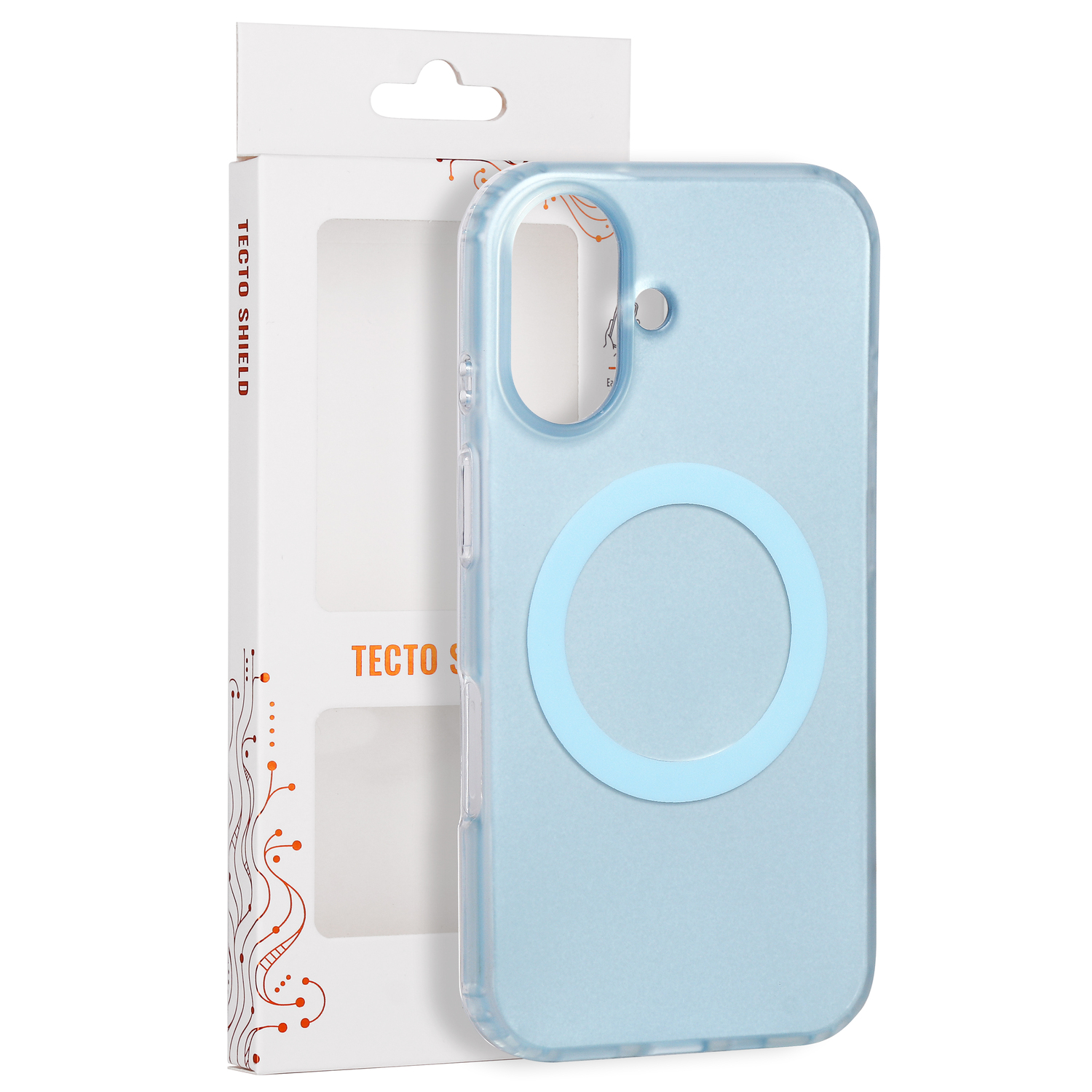 Tecto Shield Mistiq Mag skal för iPhone 16 blå