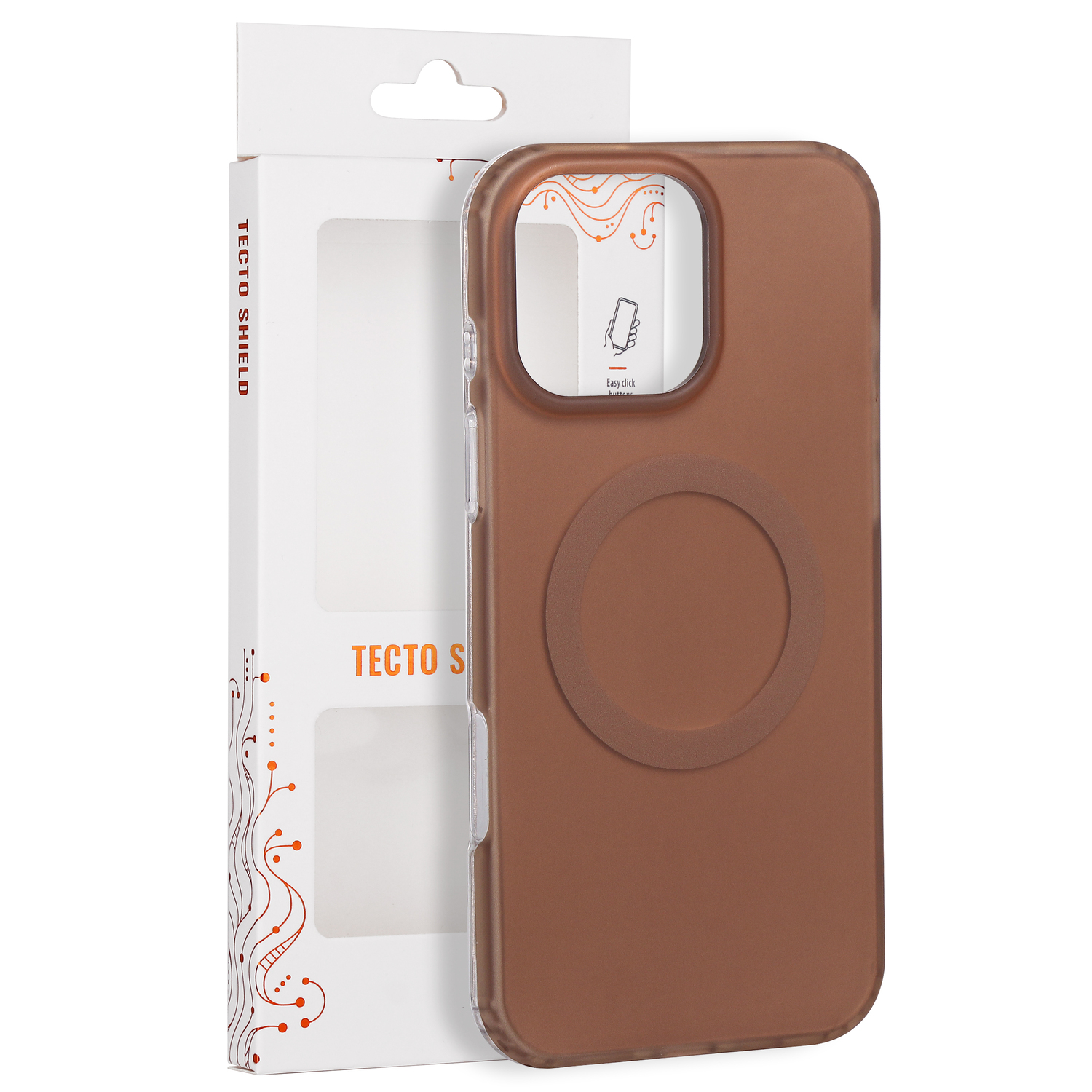 Tecto Shield nakładka Mistiq Mag skal för iPhone 16 Pro Max brun