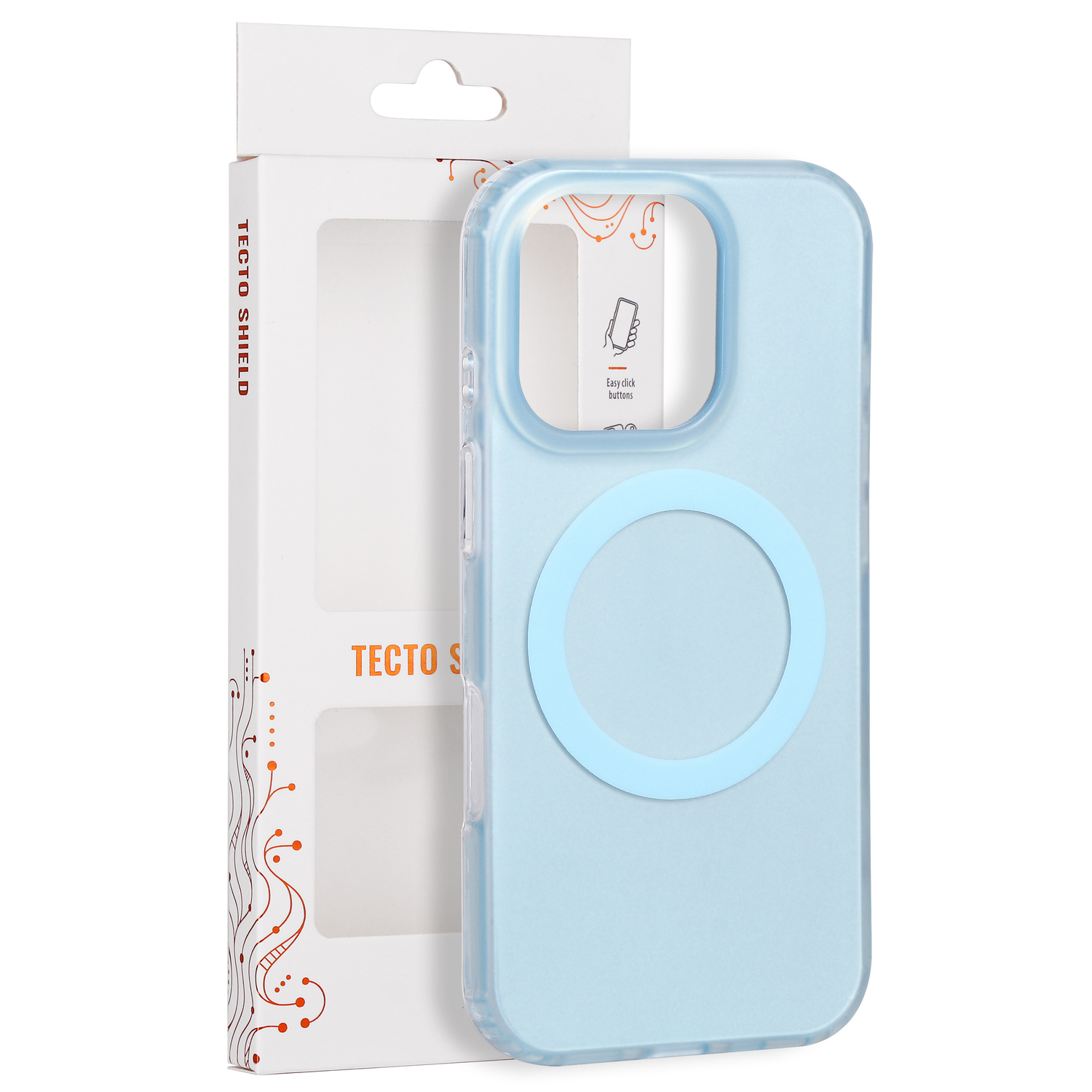 Tecto Shield Mistiq Mag skal för iPhone 16 Pro blå