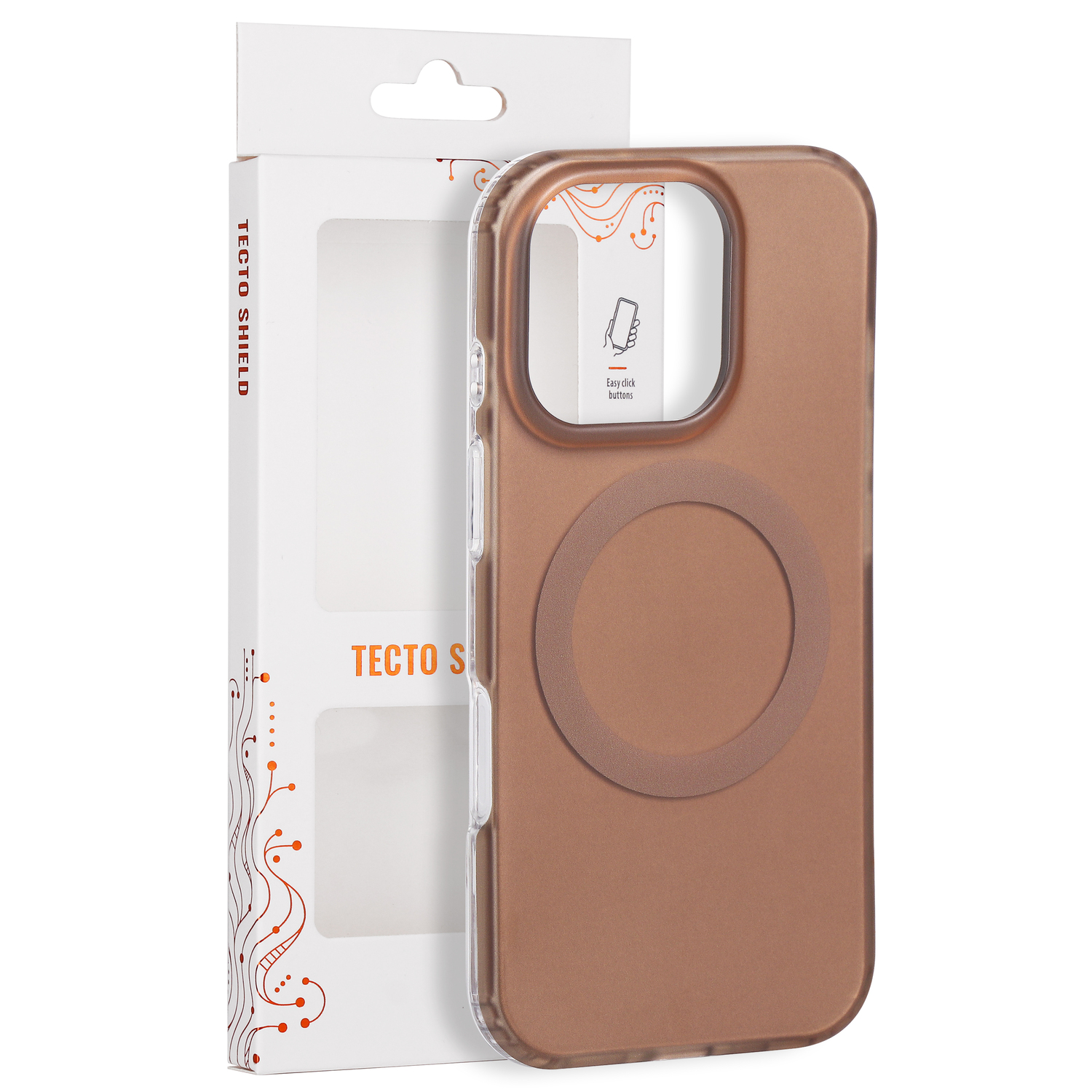 Tecto Shield Mistiq Mag skal för iPhone 16 Pro brun
