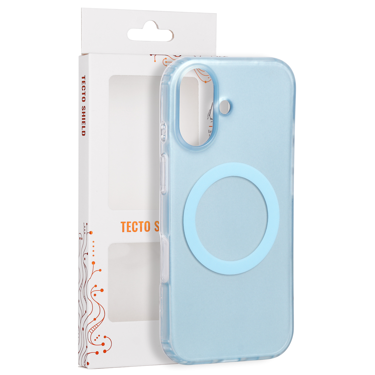 Tecto Shield Mistiq Mag skal för iPhone 17 blå