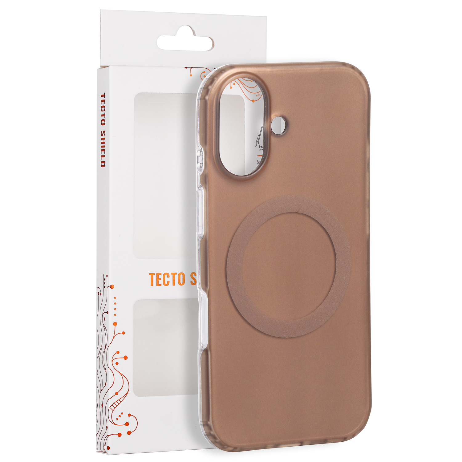 Tecto Shield Mistiq Mag skal för iPhone 17 brun