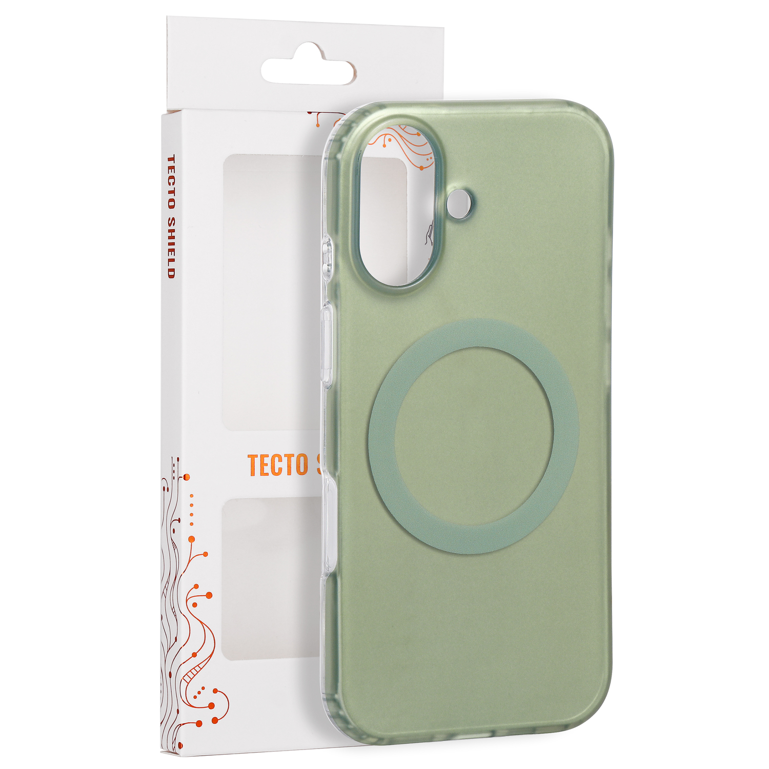 Tecto Shield Mistiq Mag skal för iPhone 17 olive