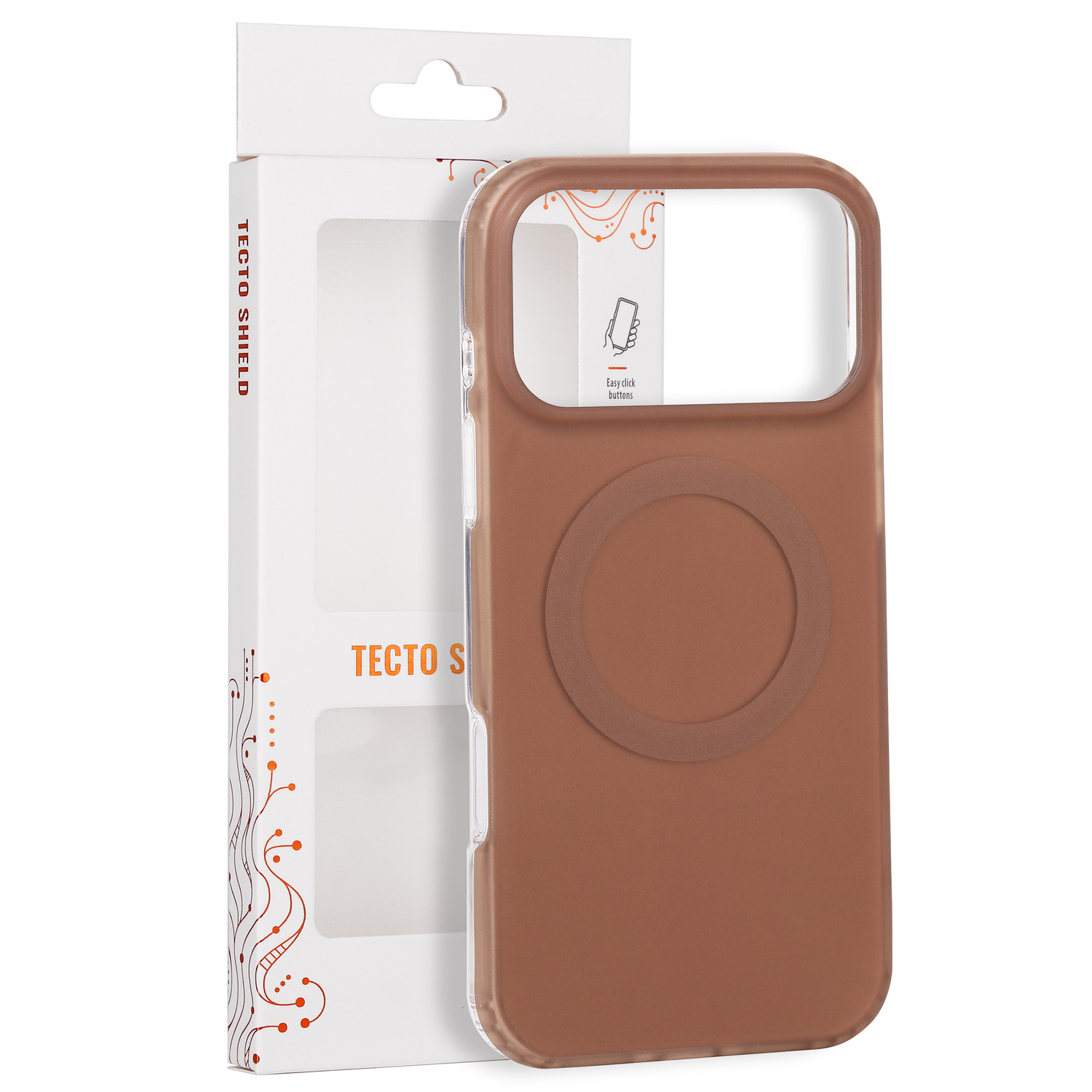 Tecto Shield Mistiq Mag skal för iPhone 17 Pro Max / 18 Pro Max brun