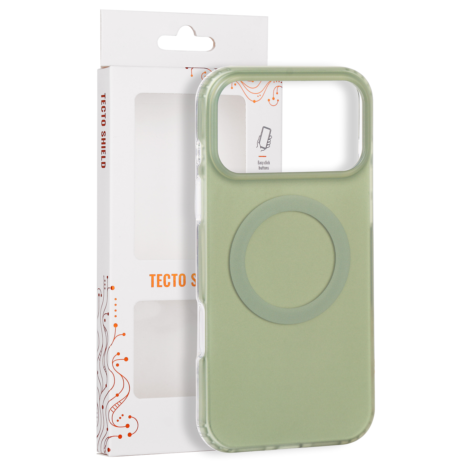 Tecto Shield Mistiq Mag skal för iPhone 17 Pro Max / 18 Pro Max olive