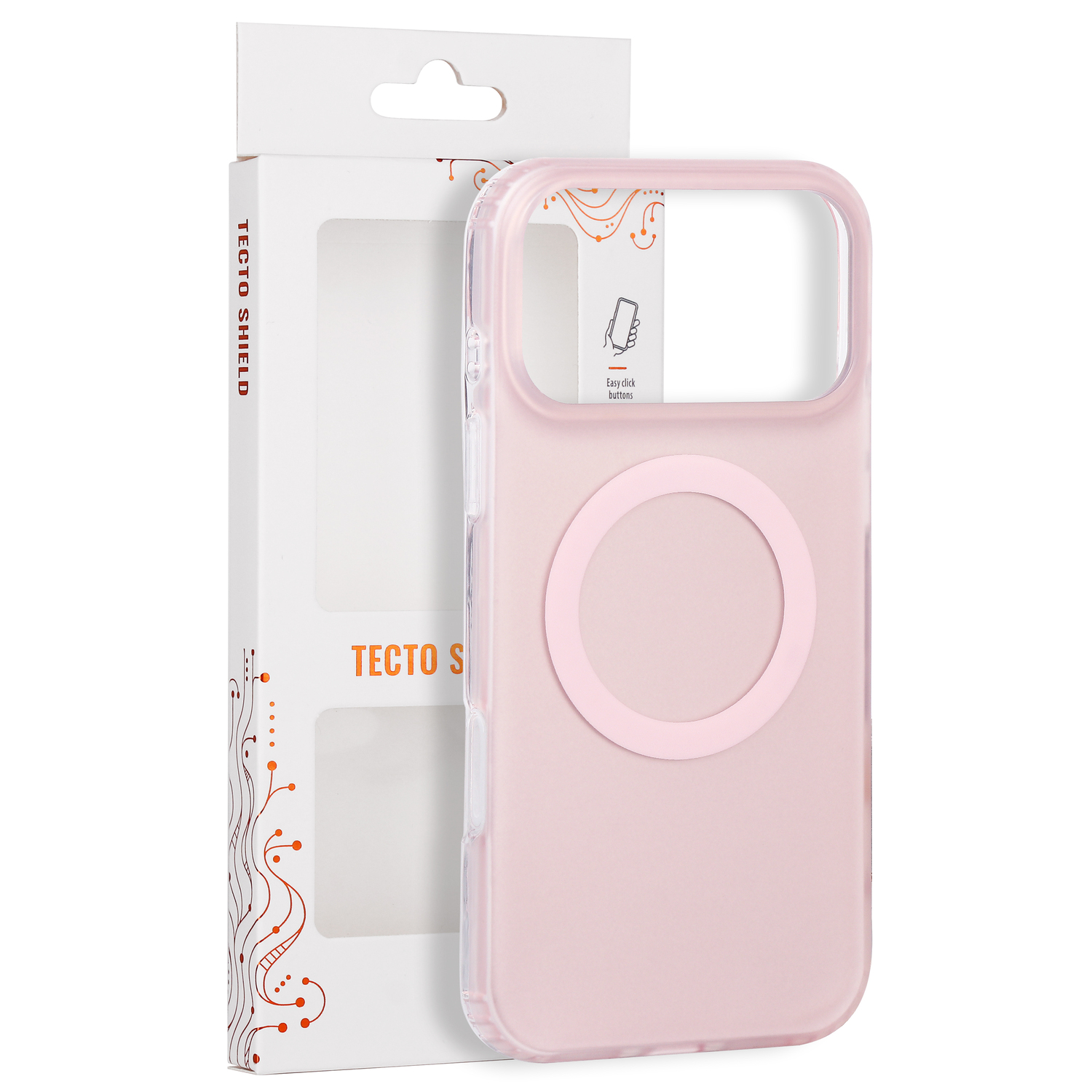 Tecto Shield Mistiq Mag skal för iPhone 17 Pro Max / 18 Pro Max rosa