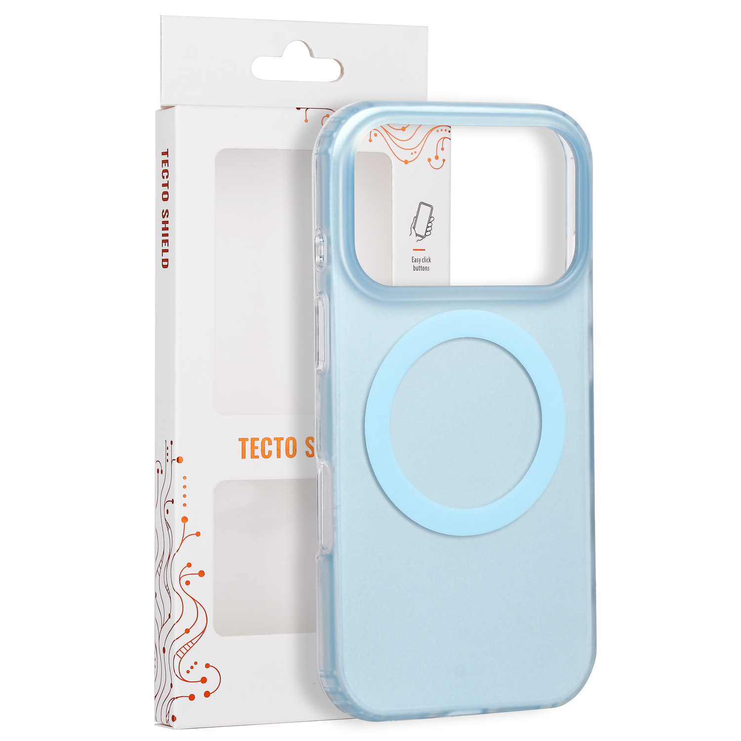 Tecto Shield Mistiq Mag skal för iPhone 17 Pro / 18 Pro blå