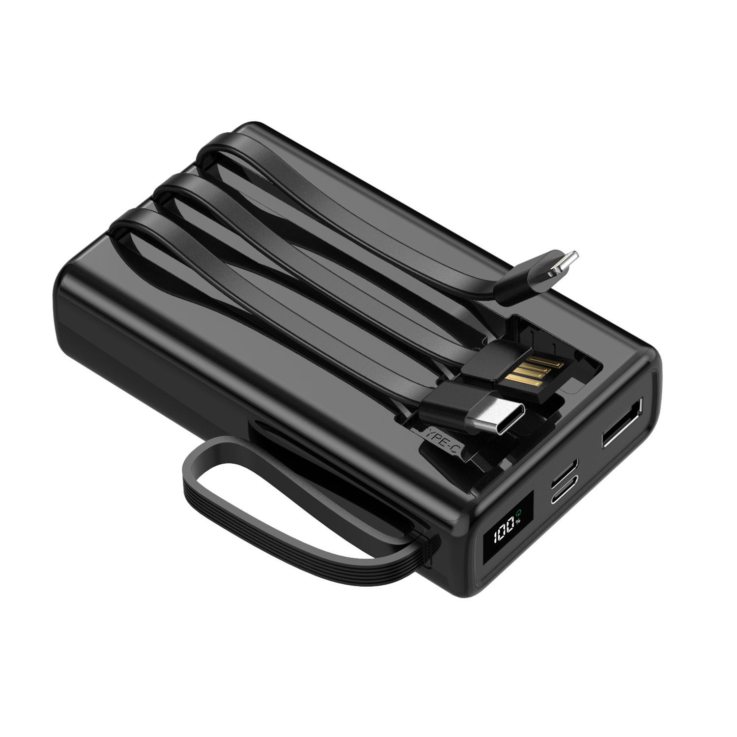 Setty power bank 20000 mAh with cables SPB-LC-220 svart