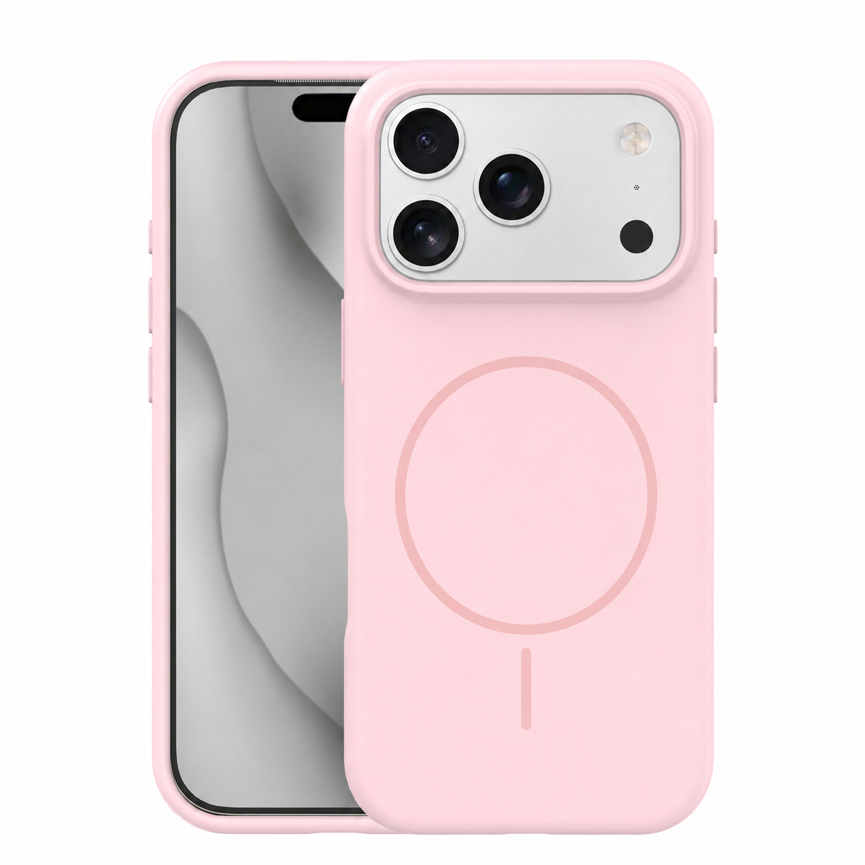 Silicone Thin Mag skal för iPhone 17 Pro Max / 18 Pro Max light rosa