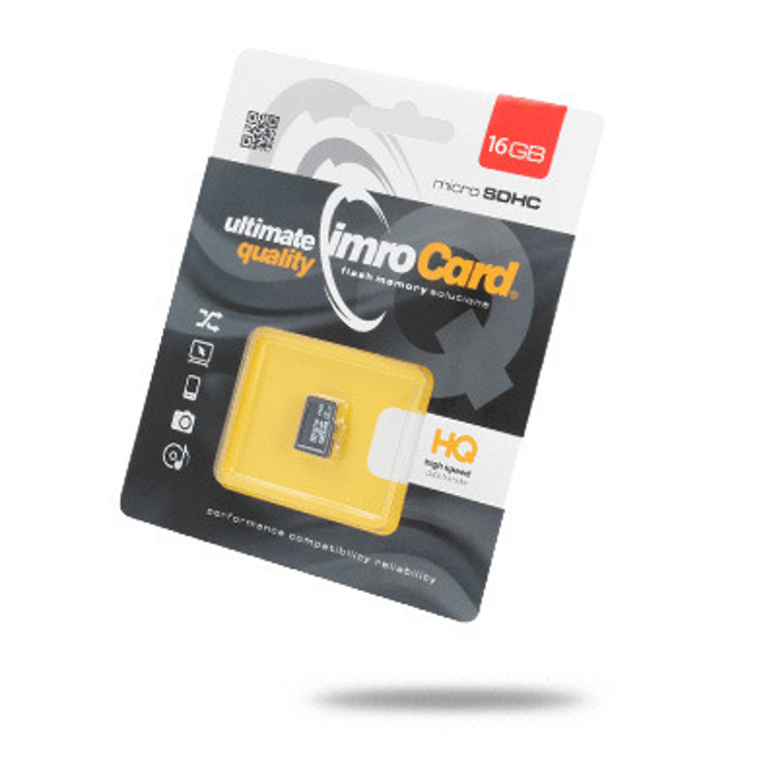 Imro memory card 16GB microSDHC cl 10 UHS-I