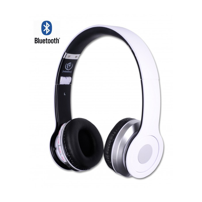 Rebeltec Bluetooth hörlurar Crystal vit