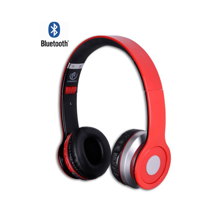 Rebeltec Bluetooth hörlurar Crystal röd