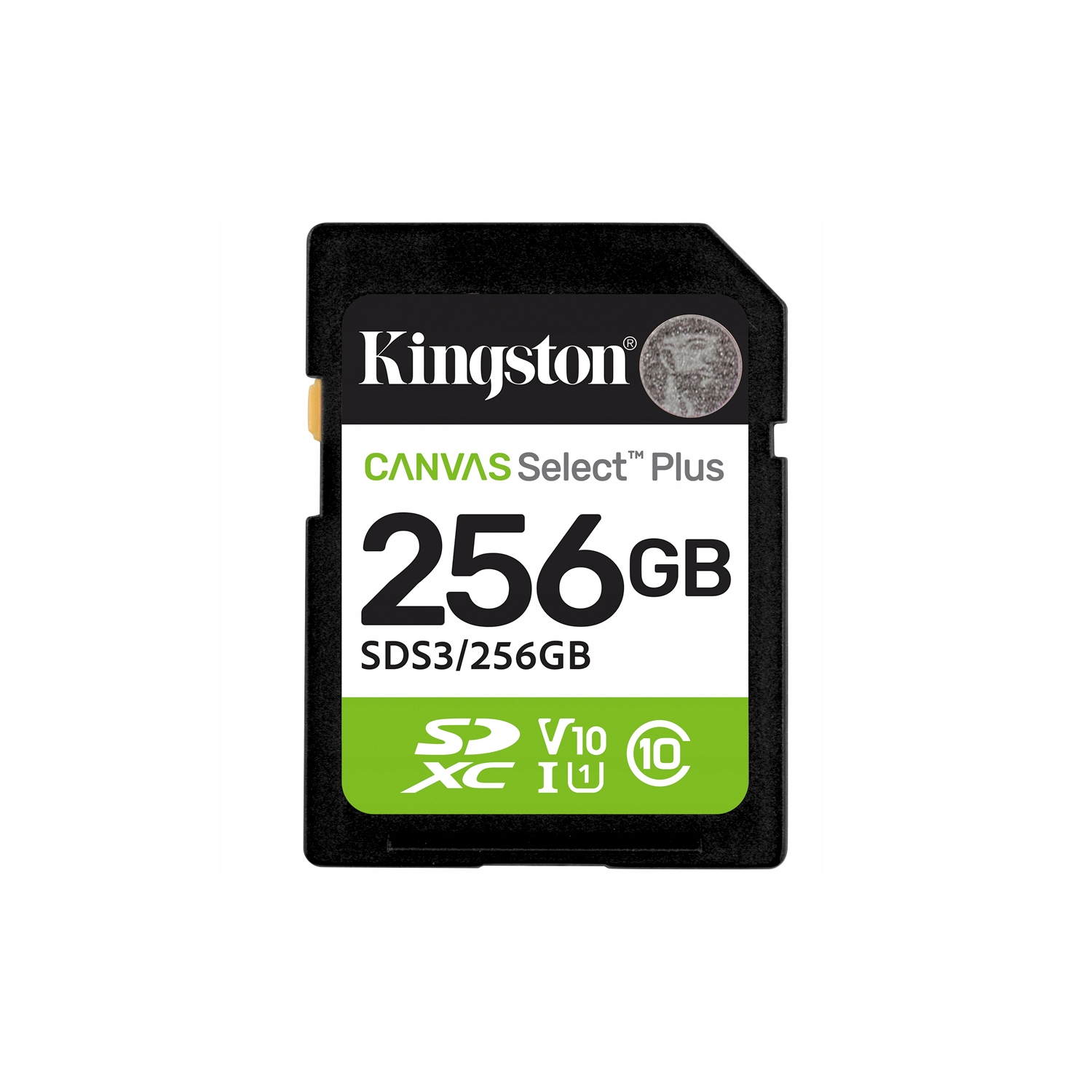 Kingston memory card 256GB SDXC Canvas Select Plus Gen3 150MB / s C10 UHS-I U1 V10