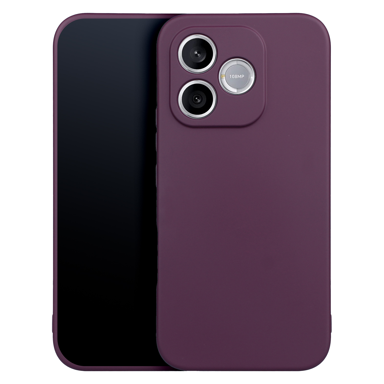 Silicon skal för Honor 600 Lite dark cherry