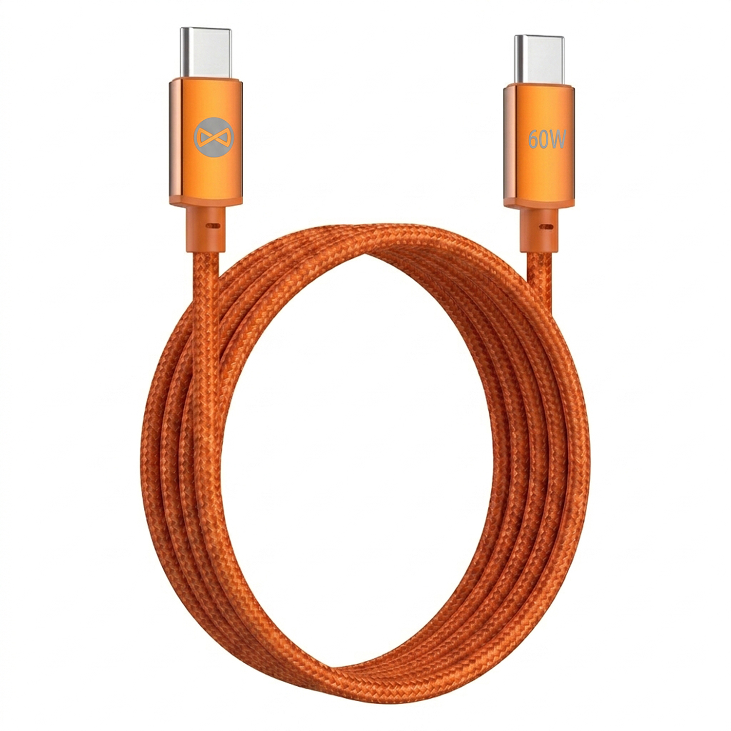 Forever Vibe kabel USB-C - USB-C 1,0 m 60W orange