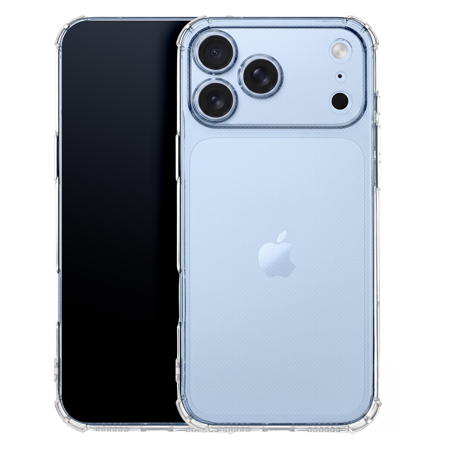 Anti Shock 1,5 mm skal för iPhone 17 Pro / iPhone 18 Pro transparent camera protection