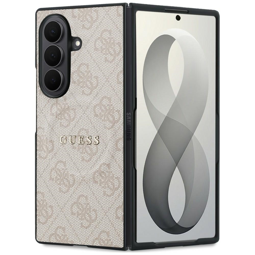 Guess HC Magnetic 4G PU CLASSIC fodral för Samsung Galaxy Z Fold 8 Ultra rosa