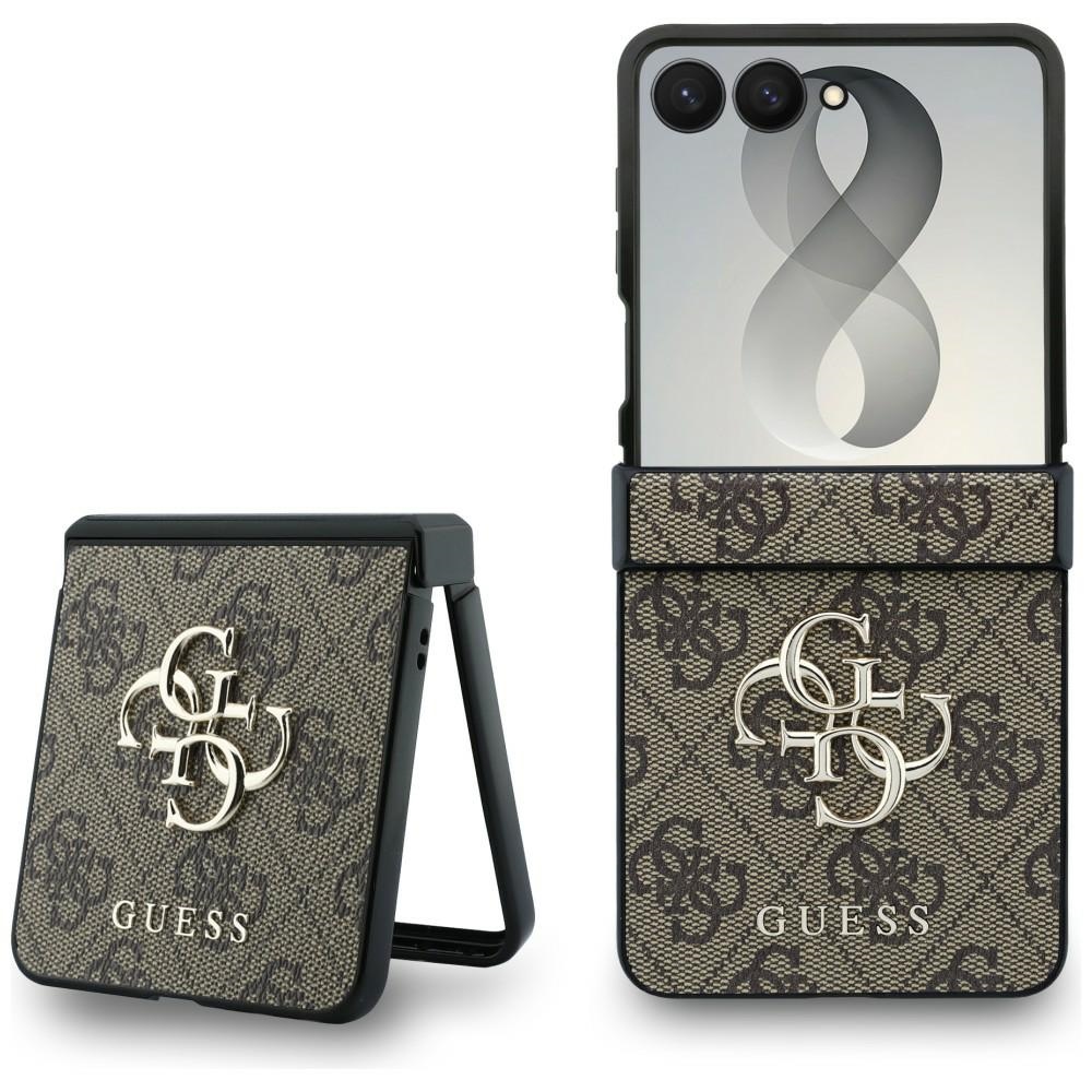 Guess HC 4G PU BIG LOGO fodral för Samsung Galaxy Z Flip 8 brun